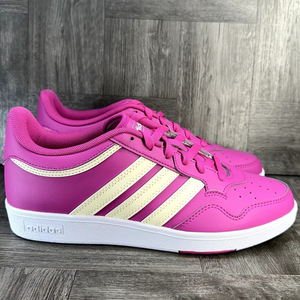 Adidas Hoops 4.0 W Sneakers Womens 7.5 Pink Cream Low Top Basketball NEW JR6713